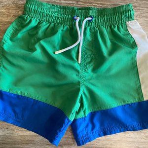 OVS boys swim trunks shorts bottoms pool beach green blue size 7-8 years